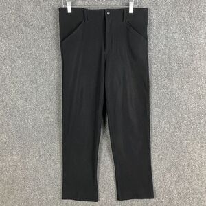 Vintage International Male Pants Medium Black Polyester Blend Men's‎ Adults M